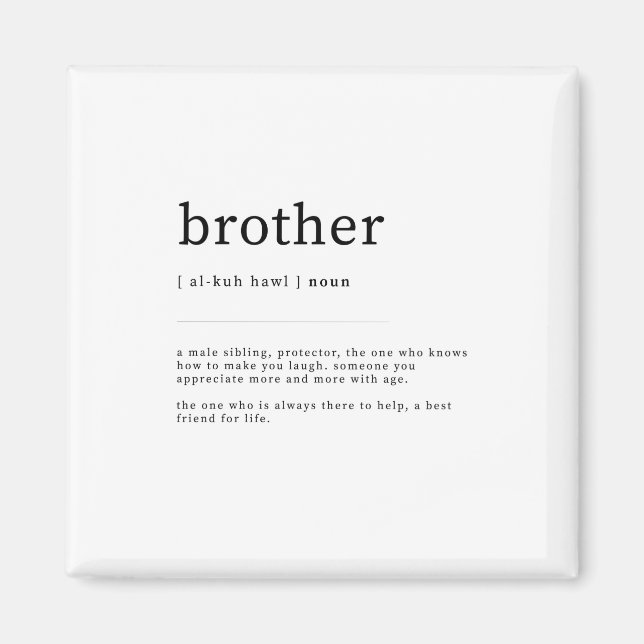 Aimant Brother Définition Signification Dictionnaire Art  (Devant)