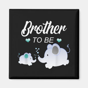 Aimant Brother To Be Elephant Baby shower Don Pour Garçon