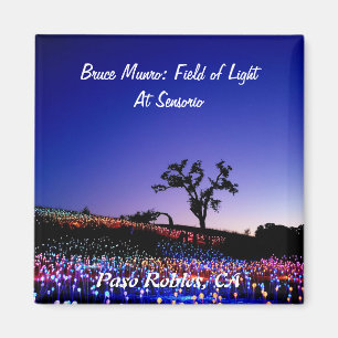 Aimant Bruce Munro, Field of Light, Paso Robles, CA.