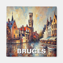 Bruges Belgique Tourisme Souvenir Peinture