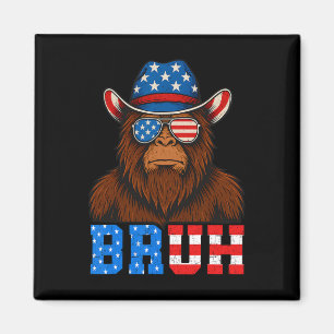 Aimant Bruh 4 juillet Garçons Enfants 4 Juillet Bigfoot