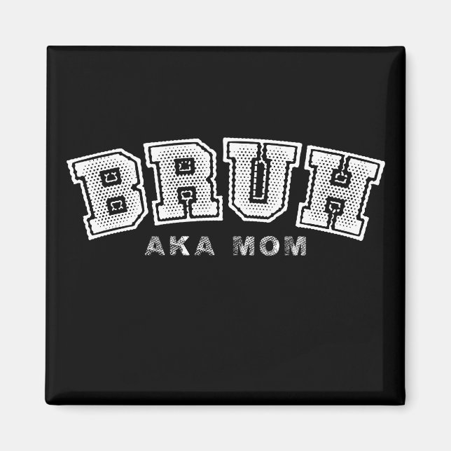 Aimant Bruh Aka Maman Amusante Fête des Mères Rétro Vinta (Devant)