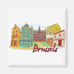 Aimant Bruxelles, Belgique Célèbre Ville