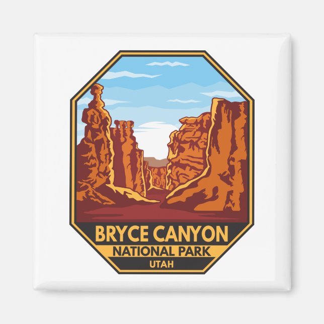 Aimant Bryce Canyon National Park Utah Emblem (Devant)