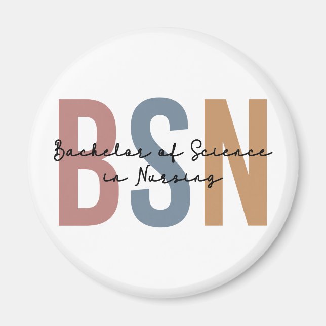 Aimant BSN Bachelor of Science in Nursing Graduation (Devant)