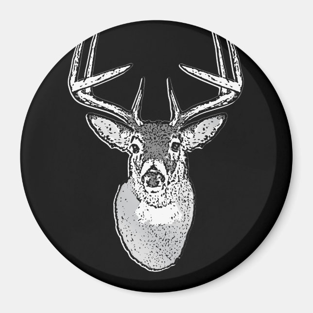 Aimant Buck Buck White Tail Deer classique (Devant)