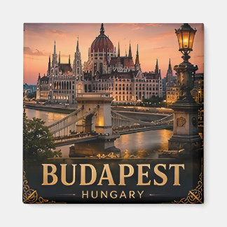 Aimant 🧲 Budapest Hongrie Souvenir de Voyage pour les Vo