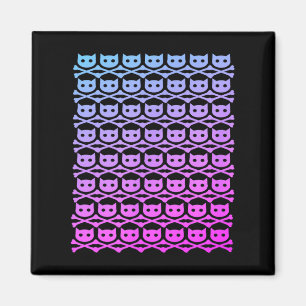 Aimant Buddycatafk partout crâne fondu rose foncé