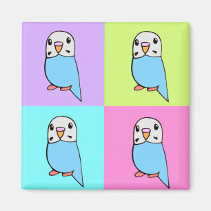 Aimant Budgies Art Pop