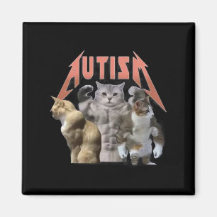Aimant Buff Cats Autism meme