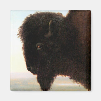 Aimant Buffalo Head Art Albert Bierstadt peinture de biso