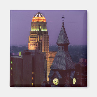 Aimant Buffalo New York jjhelene 2 pouces Carré magnétiqu