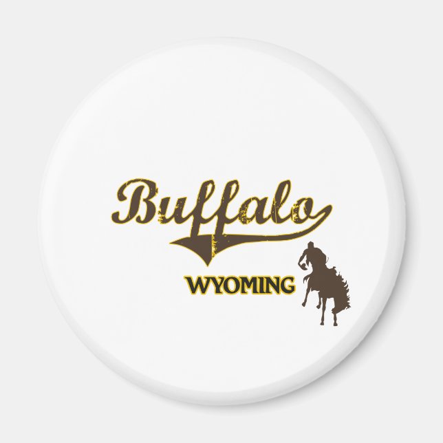 Aimant Buffalo Wyoming City Classic (Devant)