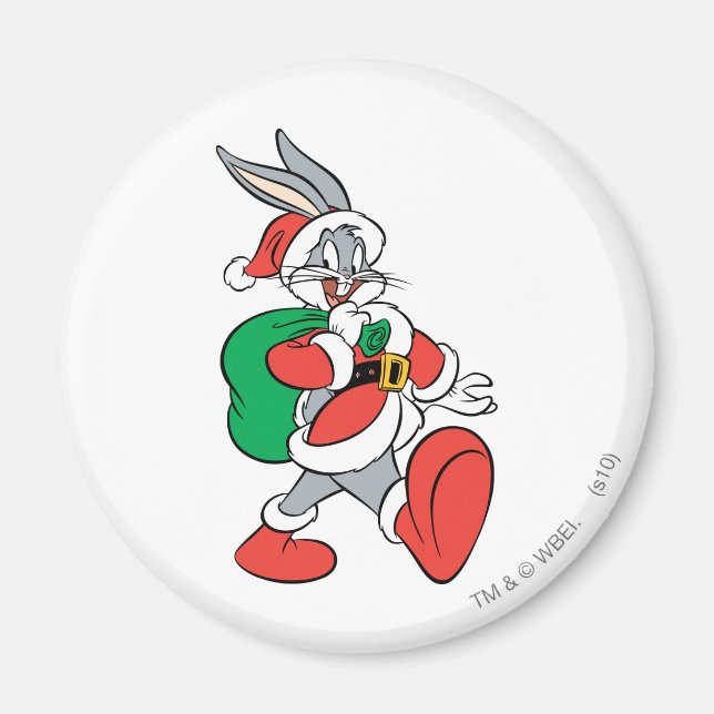 Aimant BUGS BUNNY™ Père Noël (Devant)