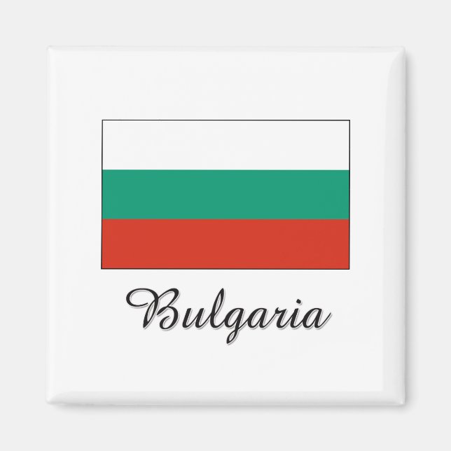 Aimant Bulgarie - Conception du drapeau (Devant)