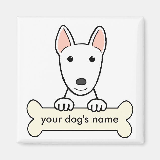 Aimant Bull Terrier personnalisé (Devant)