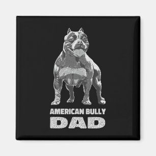 Aimant Bulldog Amoureux des chiens American Bully Papa