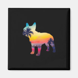 Aimant Bulldog Sunset Design