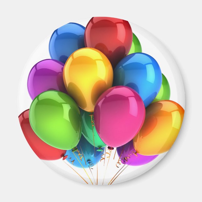 Aimant bulles personnalisées personnalisation des anniver (Devant)