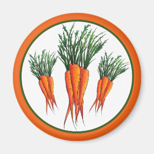 Aimant Bunch de carottes Orange Vegetable Veggie Garden