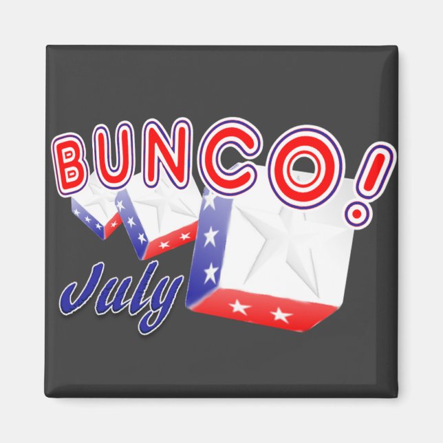 Aimant bunco juillet (Devant)