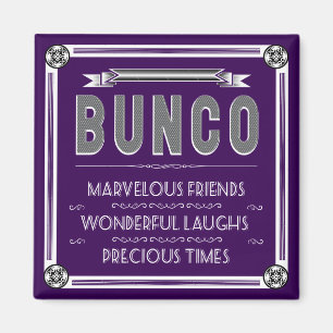 Aimant Bunco Typographie Vintage