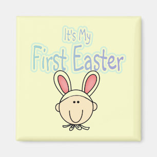 Aimant Bunny 1er Pâques (garçon) Tshirts et cadeaux