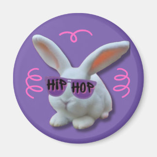 Aimant Bunny Hip hop coloré