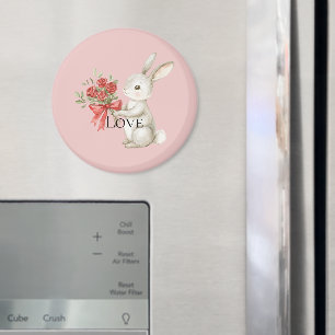 Aimant Bunny Roses Amour