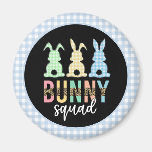 Aimant Bunny Squad Chasse aux oeufs de Pâques Cute Bunn