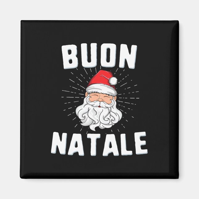 Aimant Buon natale christmasitaly italien père Noël babbo (Devant)