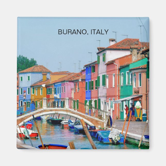 AIMANT BURANO VENICE, ITALIE (MAGNET) (Devant)