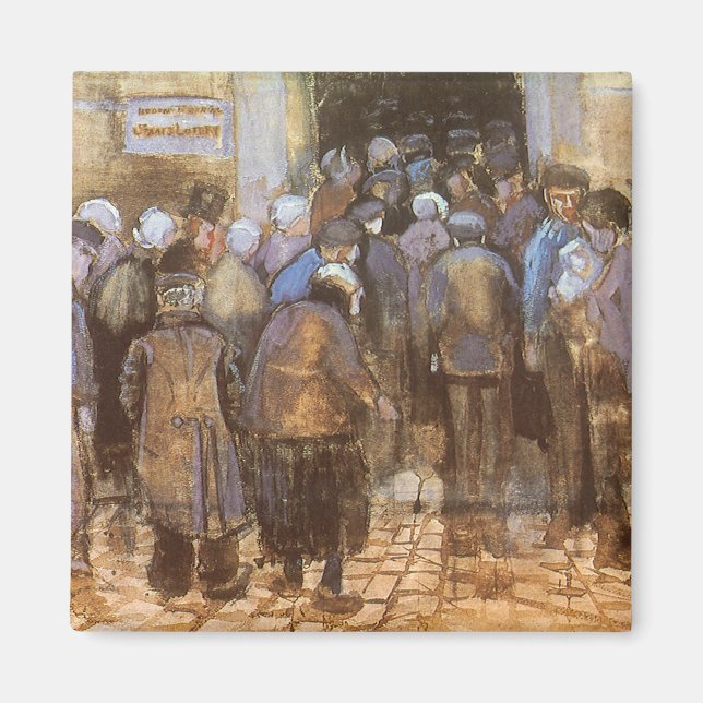 Aimant Bureau de loterie de l'État de Vincent van Gogh (M (Devant)