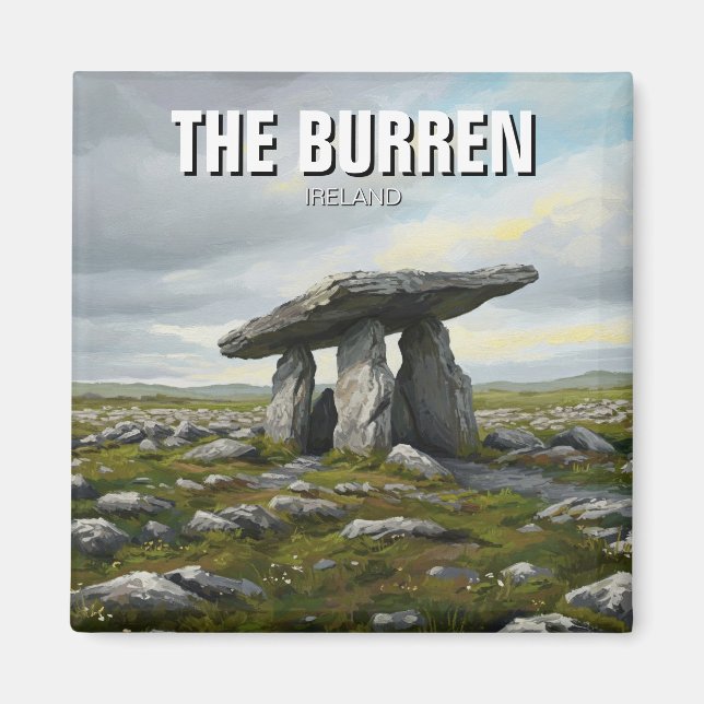 Aimant Burren Irlande Poulnabrone Dolmen Travel (Devant)