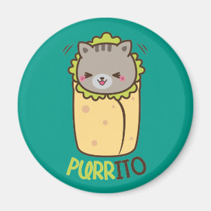 Aimant Burrito de chat de Purrito Kitty