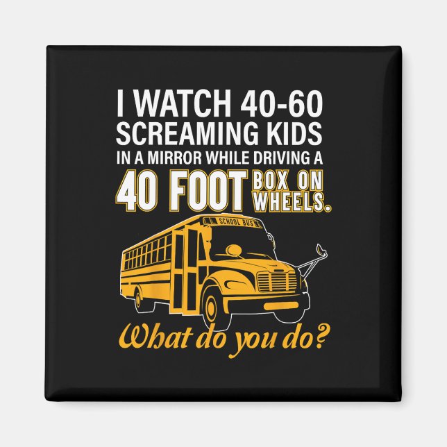 Aimant Bus Driver Watch hurler Kids Drive Box On Wheel (Devant)
