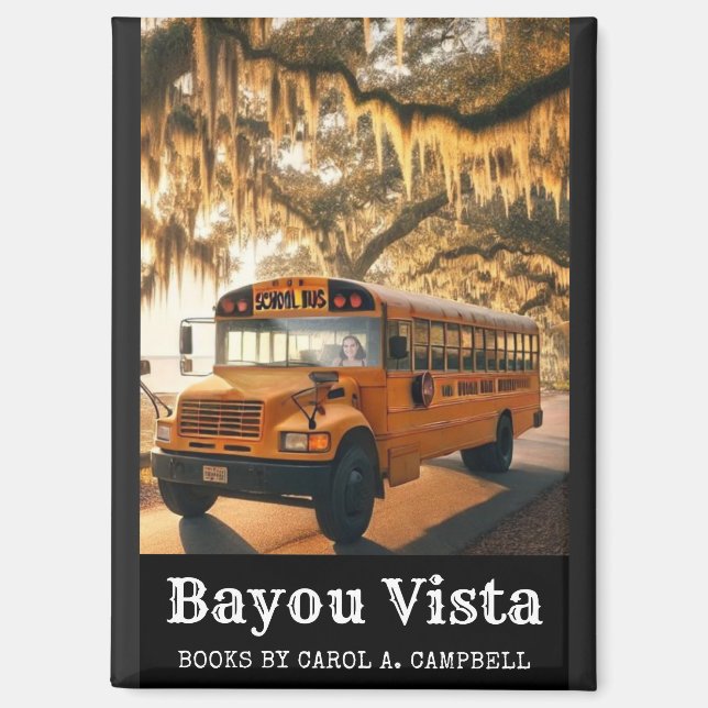 Aimant Bus Scolaire Bayou Vista – Collection Southern Psy (Recto)