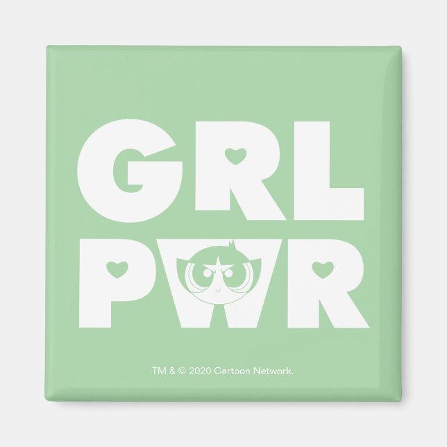 Aimant Buttercup : Girl power (Devant)