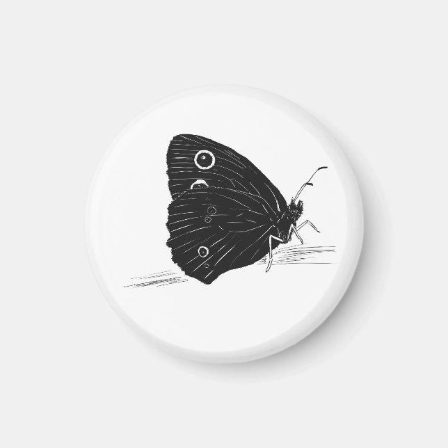 Aimant Butterfly Monochrome (Devant)