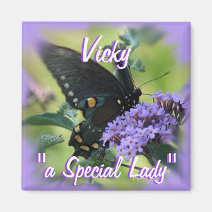 Aimant ButterflyMagnet-personnaliser noire
