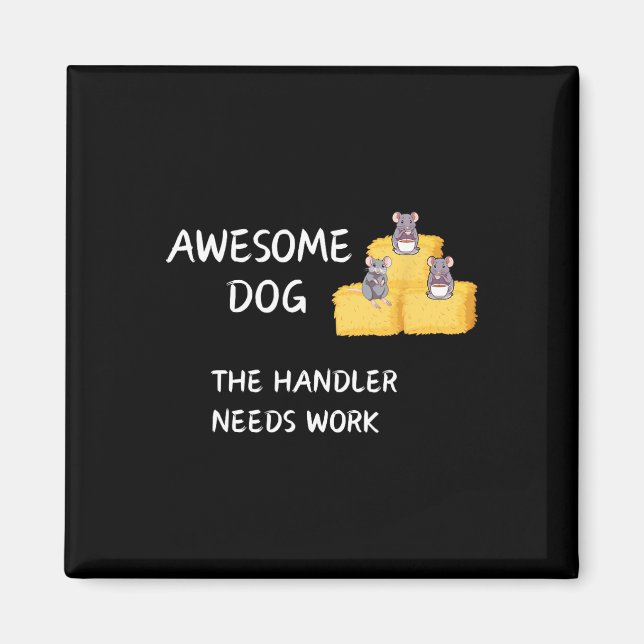 Aimant Byrn Hunt - Café - Un Chien Awesome A Besoin De Tr (Devant)