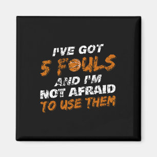 Aimant Bysketbyll Joueur Coach Team Fun Hoops 5 Fouls Dis