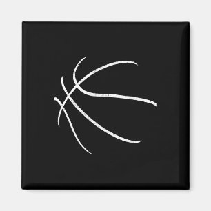 Aimant Bysketbyll Silhouette Bbyll Joueur Coach Sports Pa