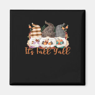Aimant C’est automne Y’all Gnomes In Automne Plaid And Le