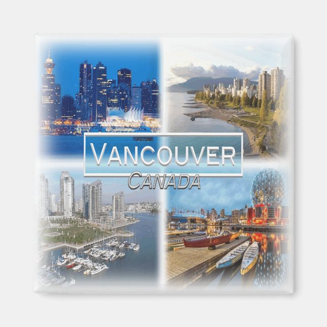 Aimant CA0032 America, Canada, Vancouver, Skyline Fridge (Devant)