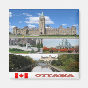 Aimant CA - Canada - Ottawa - Collage de mosaïque