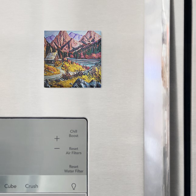 Aimant Cabine par la peinture à l'huile du lac (In situ (réfrigérateur))