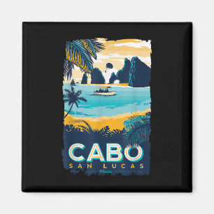 Aimant Cabo San Lucas Tropical Beach Mexique Travel Vinta