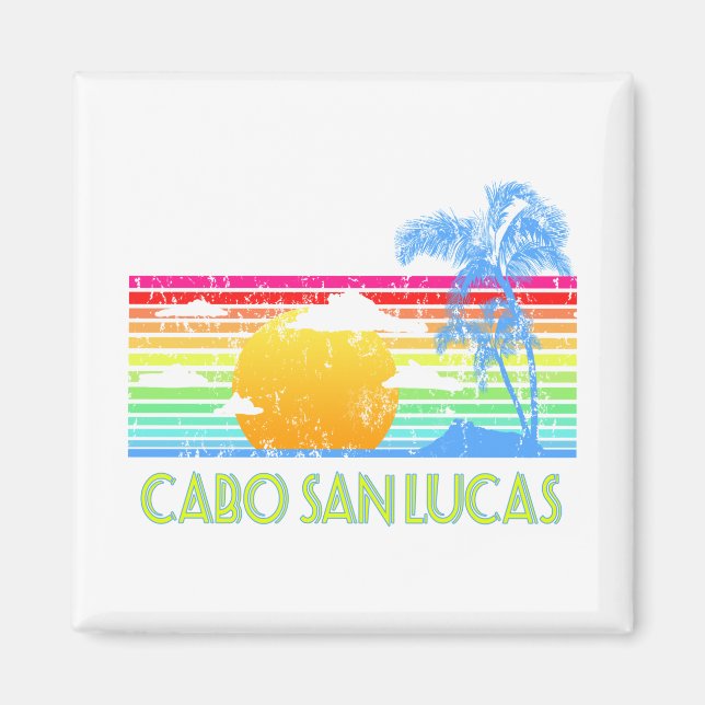 Aimant Cabo Tropical vintage San Lucas (Devant)