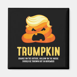 Aimant Caca de Trumpkin drôle anti-Halloween